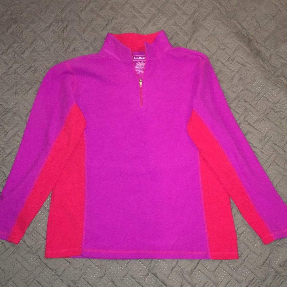 LL Bean Microfleece Quarter ZIP